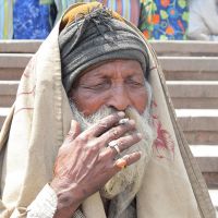 Ein Mann in Delhi - Auf dem Weg zur Jami Majid in Old Delhi